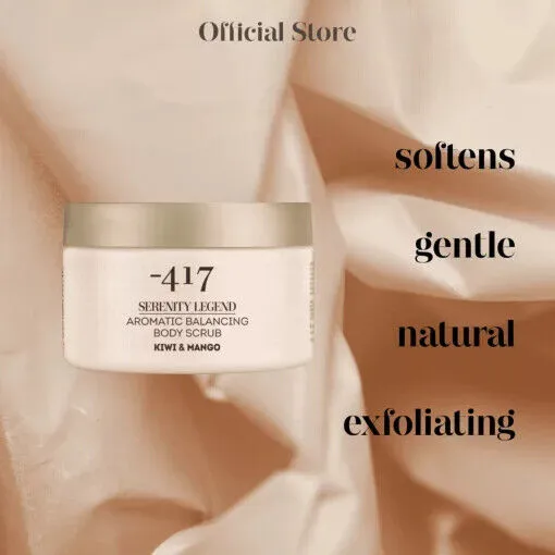 -417 Dead Sea Mineral Vegan Exfoliating Bath Body Skin Scrub for Women & Men 400gr/14oz