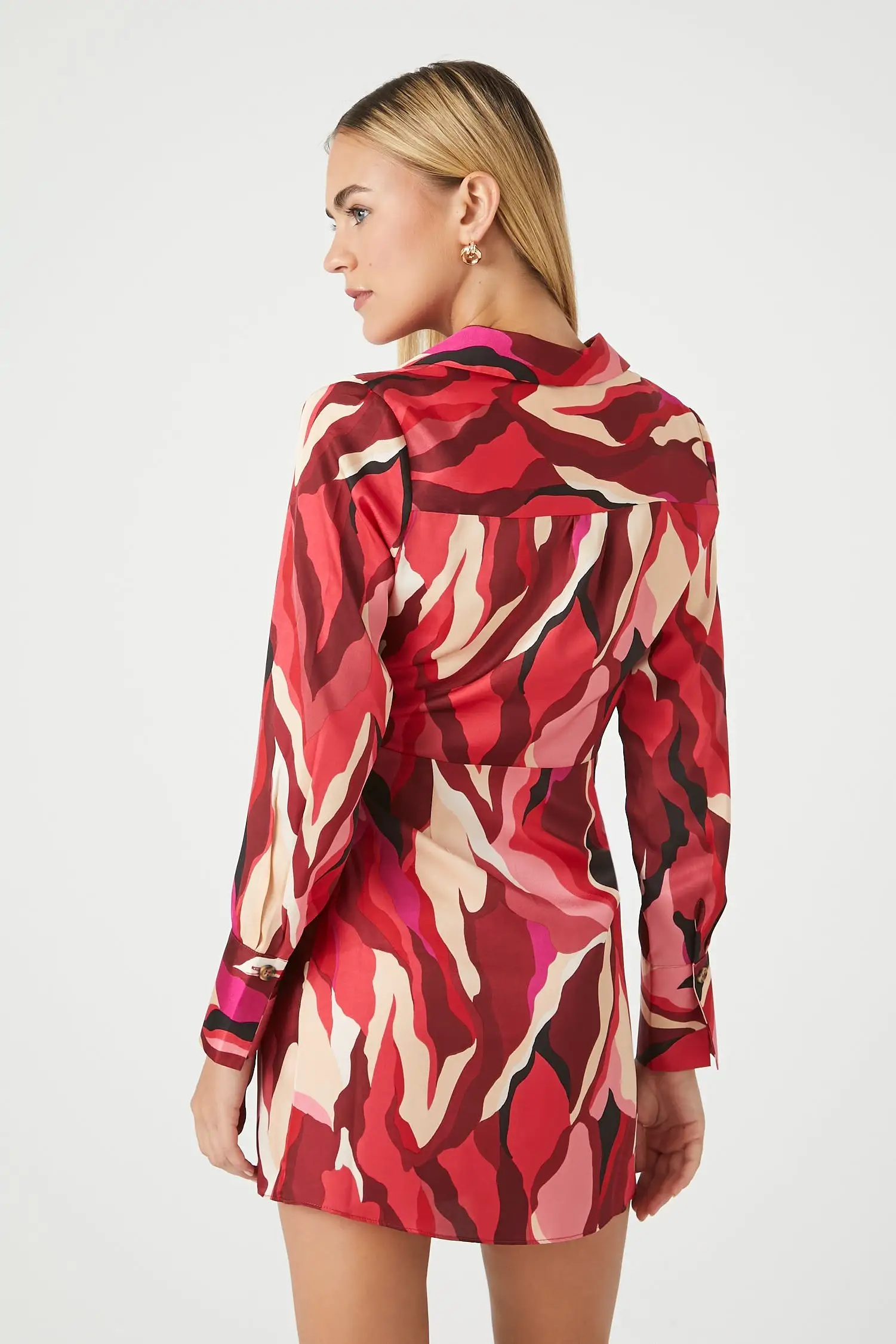 Abstract Print Mini Dress