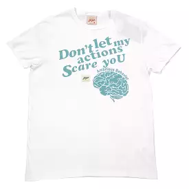 ACTION SCARE TEE WHITE/BLUE