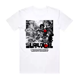 APPLY PRESSURE TEE WHT/BLK/RED