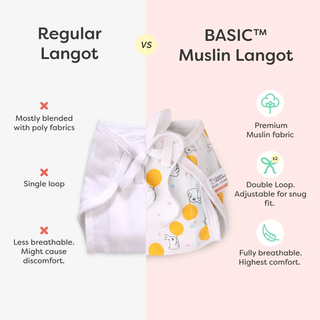 BASIC Muslin Langot with Gentle Leg Elastics