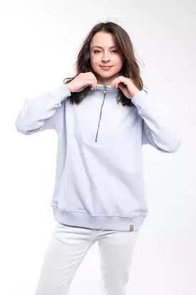 Bee And Alpaca Zipped Neck Sweatshirt