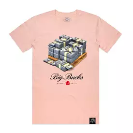 BIG BUCKS TEE PALE PINK