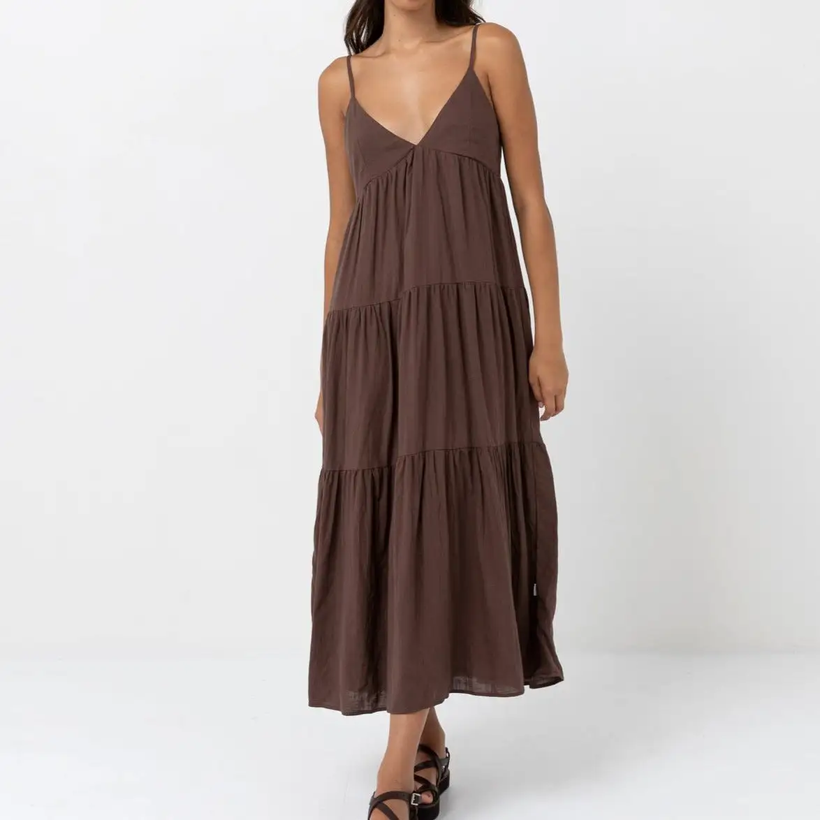 Classic Tiered Midi Dress