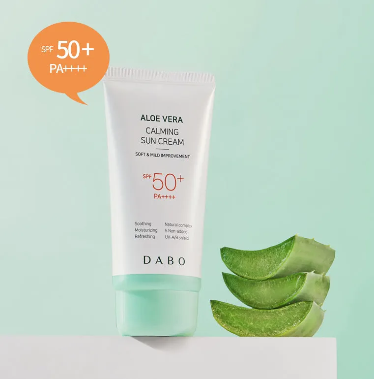 DABO Aloe Vera Calming Sun Cream SPF+50 PA+++ 70ml Sensitive Skincare Facial Sunscreens Sunblock