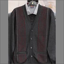 Dg's Charcoal Pattern Cardigan^