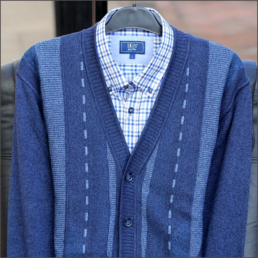 Dg's Dark Blue Pattern Cardigan^