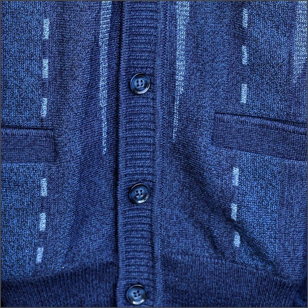 Dg's Dark Blue Pattern Cardigan^