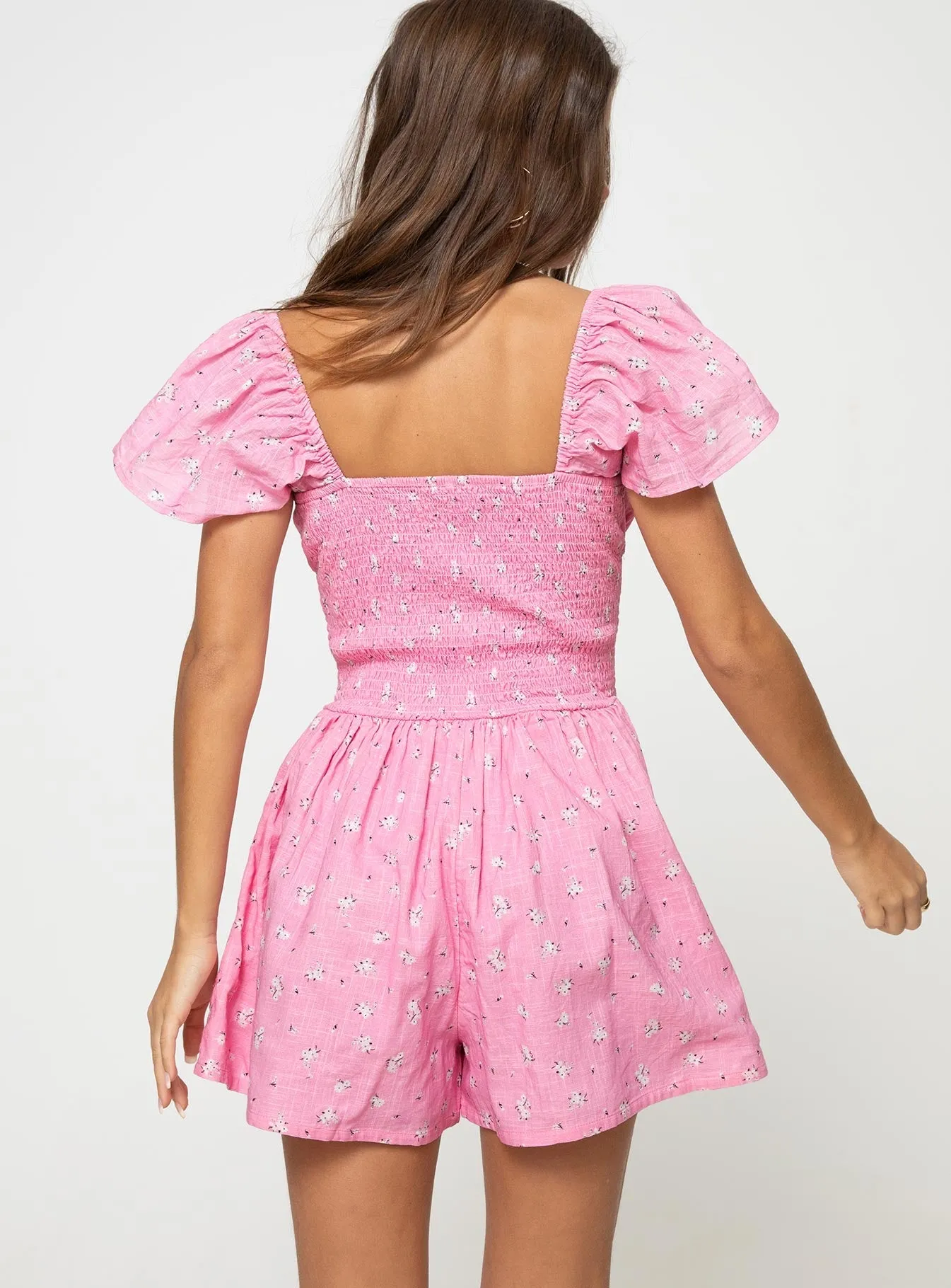 Front Row Romper Pink Floral