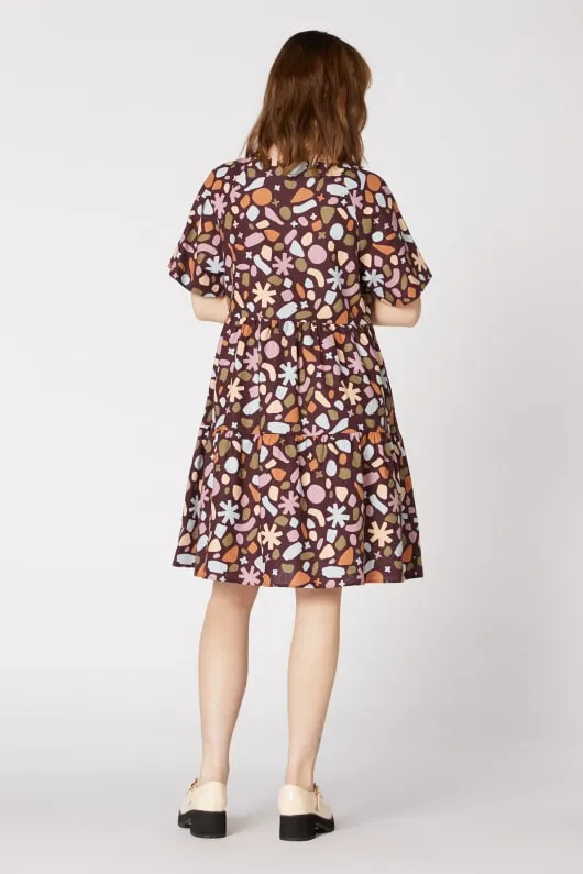 Gentle Geo Smock Dress