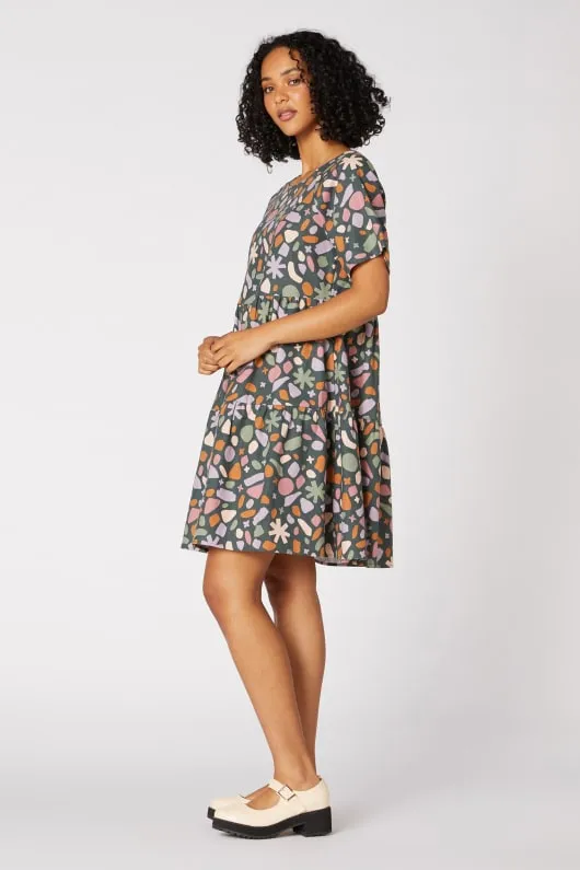 Gentle Geo Smock Dress