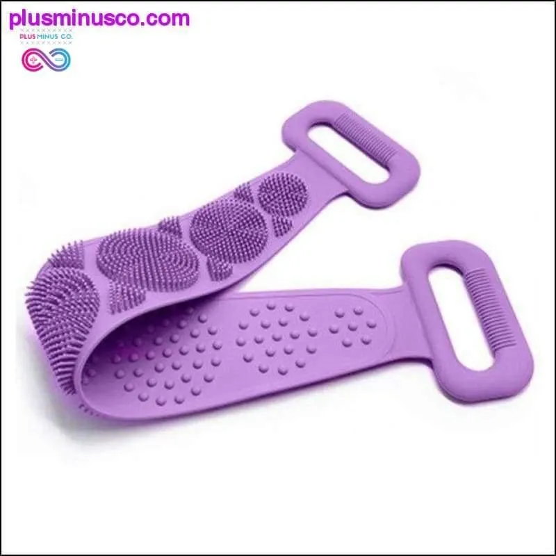 Hot Body Wash Silicone Body Scrubber Belt Double Side Shower