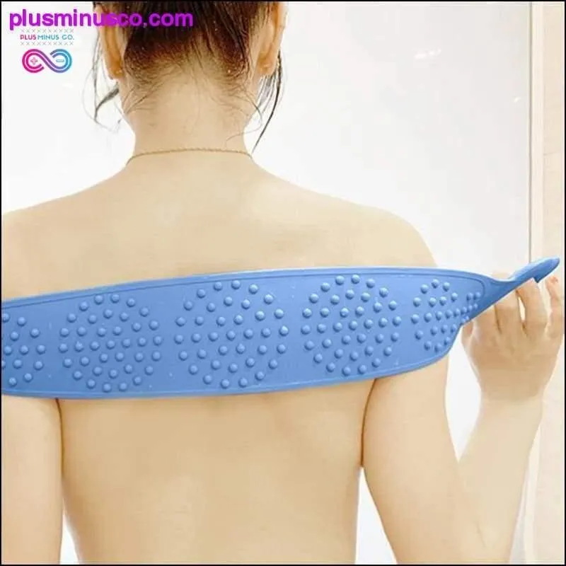 Hot Body Wash Silicone Body Scrubber Belt Double Side Shower