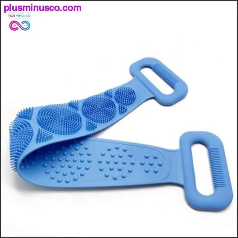 Hot Body Wash Silicone Body Scrubber Belt Double Side Shower