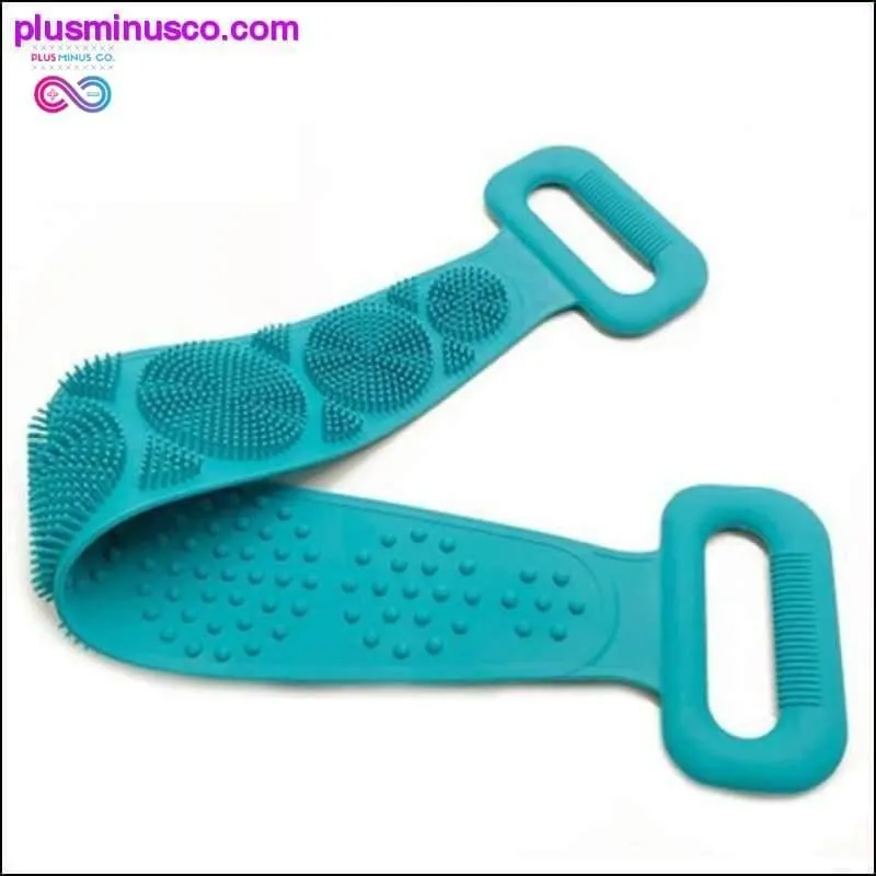 Hot Body Wash Silicone Body Scrubber Belt Double Side Shower