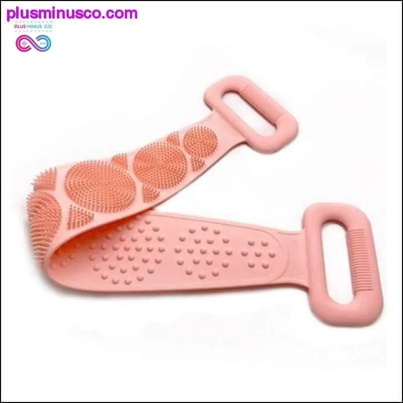 Hot Body Wash Silicone Body Scrubber Belt Double Side Shower