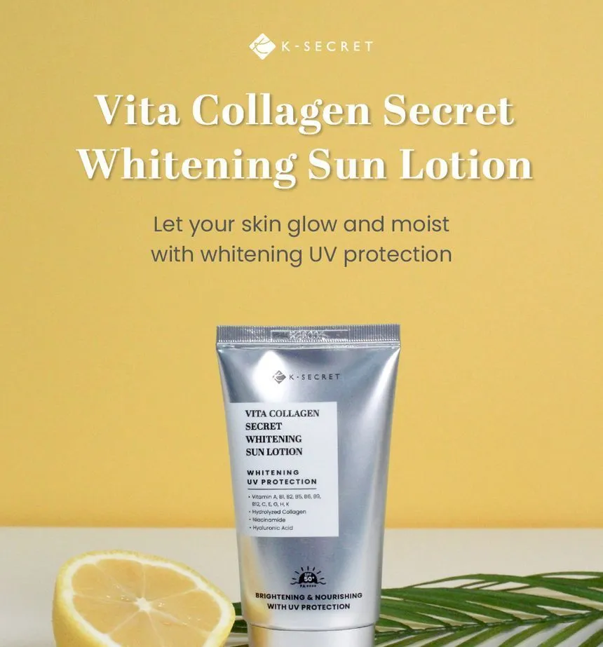 K - Secret Vita Collagen Whitening Sun Lotion - 50ML