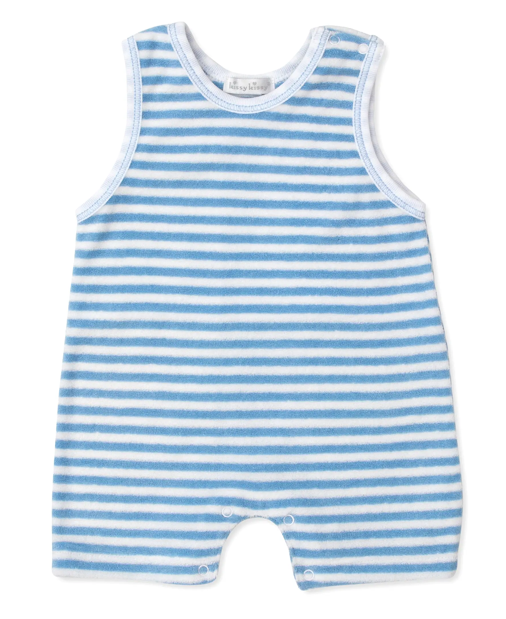 Kissy Kissy - Romper - Terry Blue Stripe