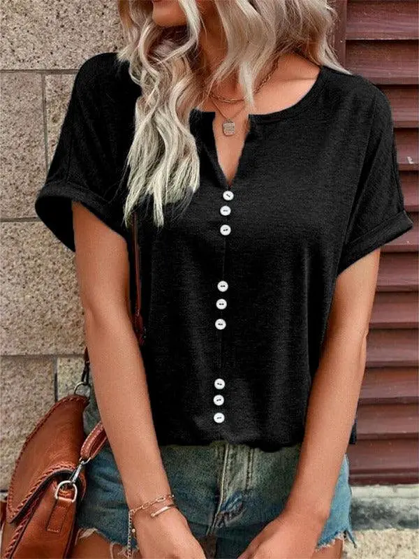 Knitted Casual V-Neck Top