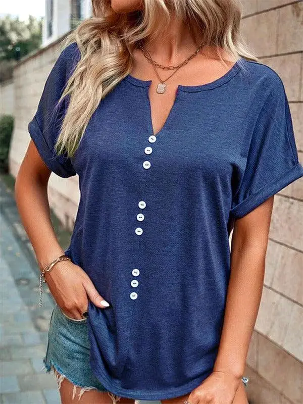 Knitted Casual V-Neck Top