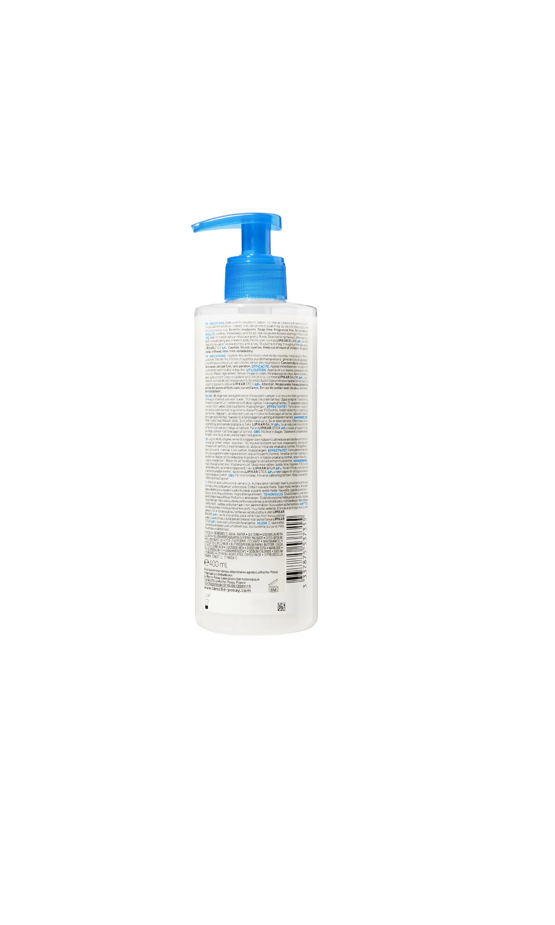 La Roche-Posay Lipikar Syndet AP+ Cream Wash 400ml