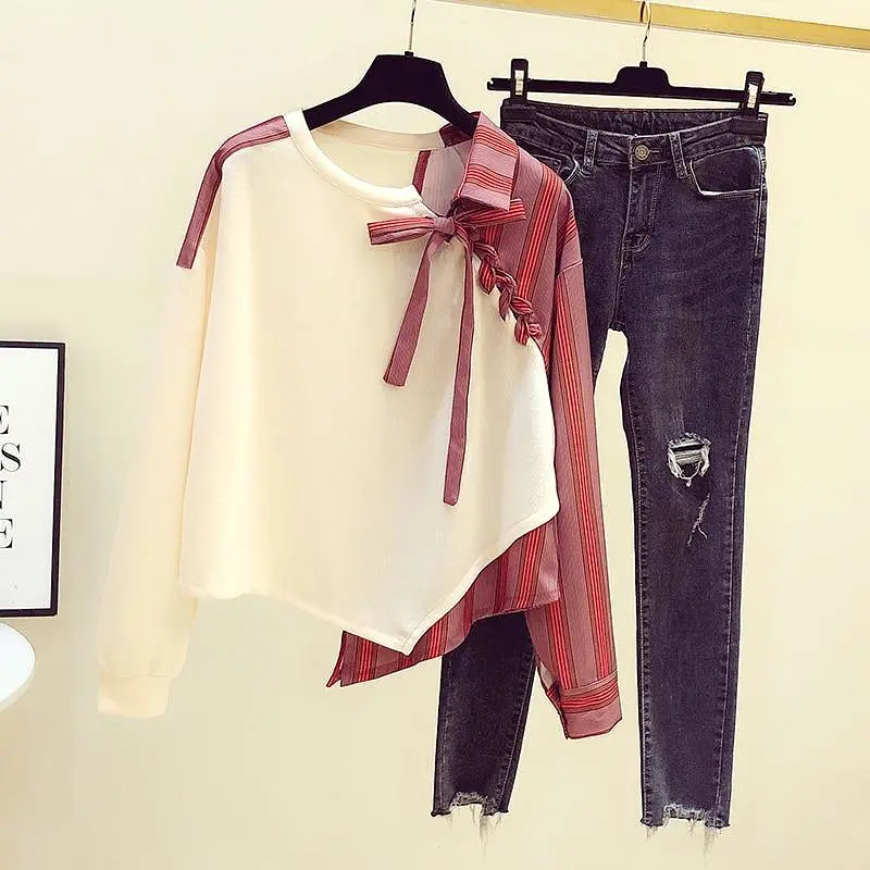 Liana Irregular Stitch Women Tops