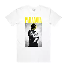 PARANOIA TEE WHITE/YELLOW