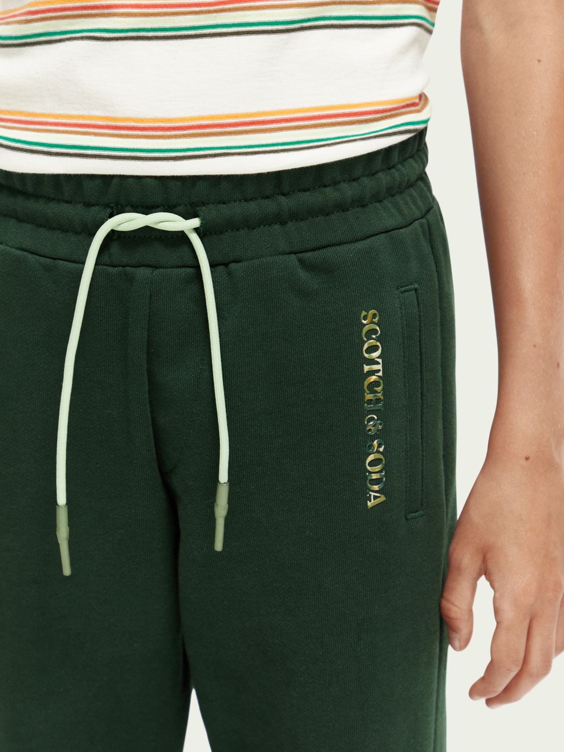 Scotch & Soda Boys Classic Sweatpants _Green 167537-1214