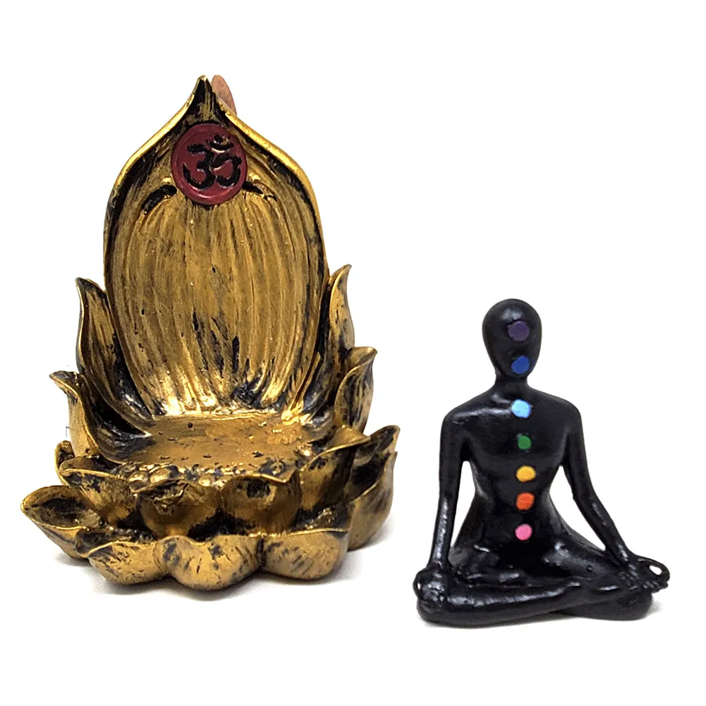 Seven Chakra  Backflow Incense Burner