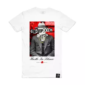 SILENT HUSLTE CAPONE TEE WHITE