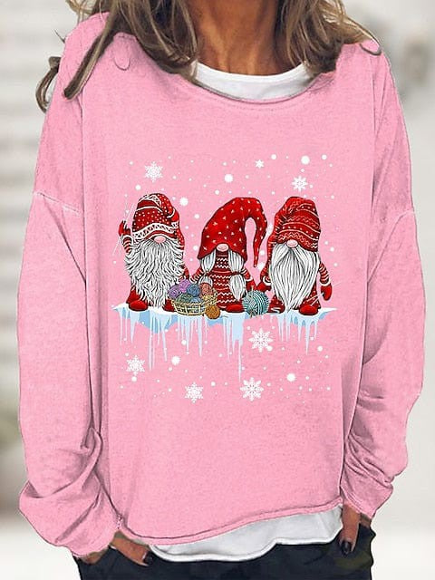 Snowflake Gnome Festive Women's Sweatshirt