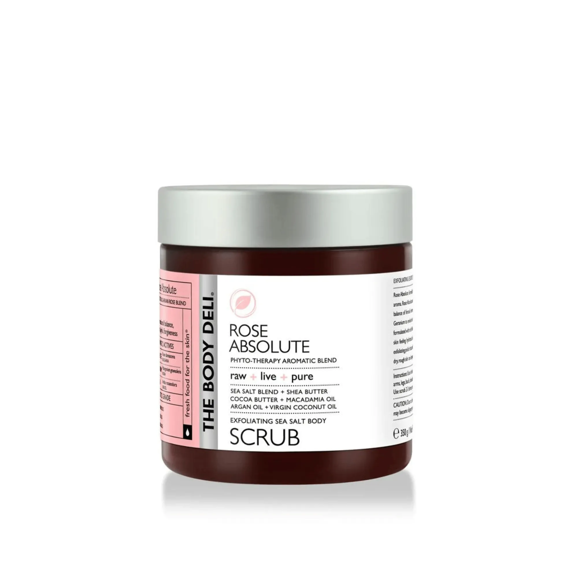 THE BODY DELI Exfoliating Sea Salt Body Scrub in Rose Absolute