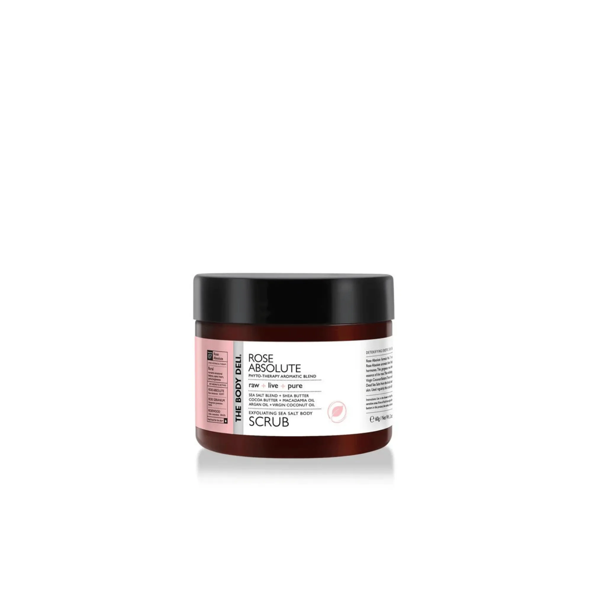 THE BODY DELI Exfoliating Sea Salt Body Scrub in Rose Absolute