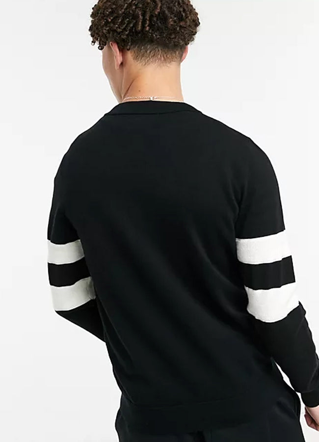 Tipped Sleeve Jumper  K5533