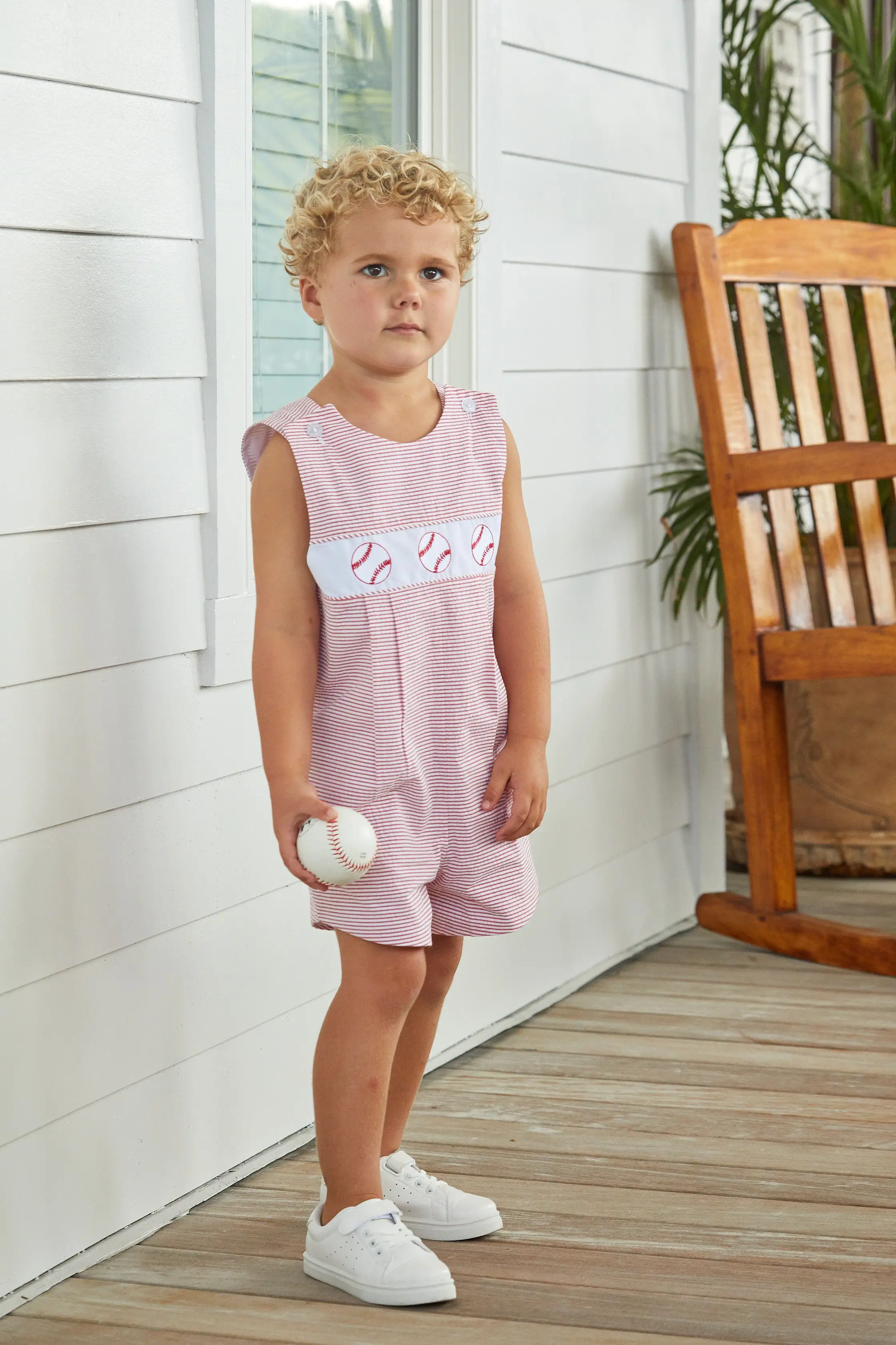 Vintage Romper - Baseball